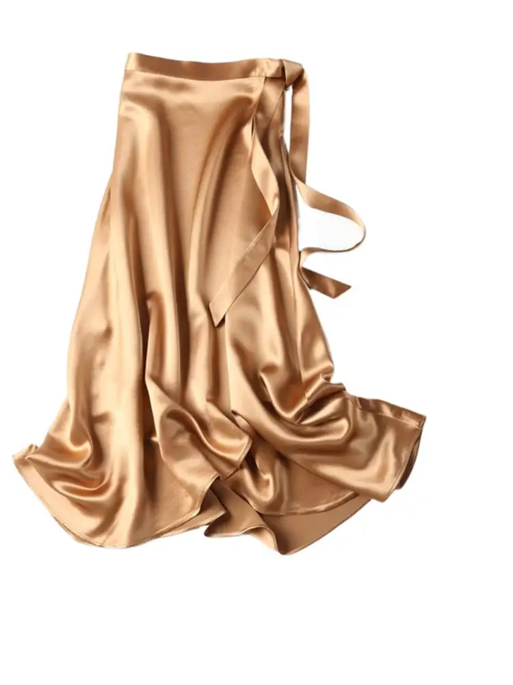 Summer Women's New Satin Half Apron High Waist Irregular Hem A-line Skirt Japanese Harajuku Simple Solid Basic Versatile Skirt
Summer Women's New Satin Half Apron High Waist Irregular Hem A-line Skirt Japanese Harajuku Simple Solid Basic Versatile Skirt