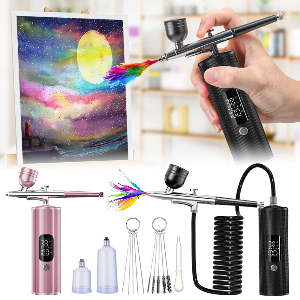 Аэрограф с компрессором Аэрограф-распылитель для покраски, моделирования краски, поделки, дизайн ногтей, портативный компрессорный распылитель с воздушной щеткой
Аэрограф с компрессором Аэрограф-распылитель для покраски, моделирования краски, поделки, дизайн ногтей, портативный компрессорный распылитель с воздушной щеткой