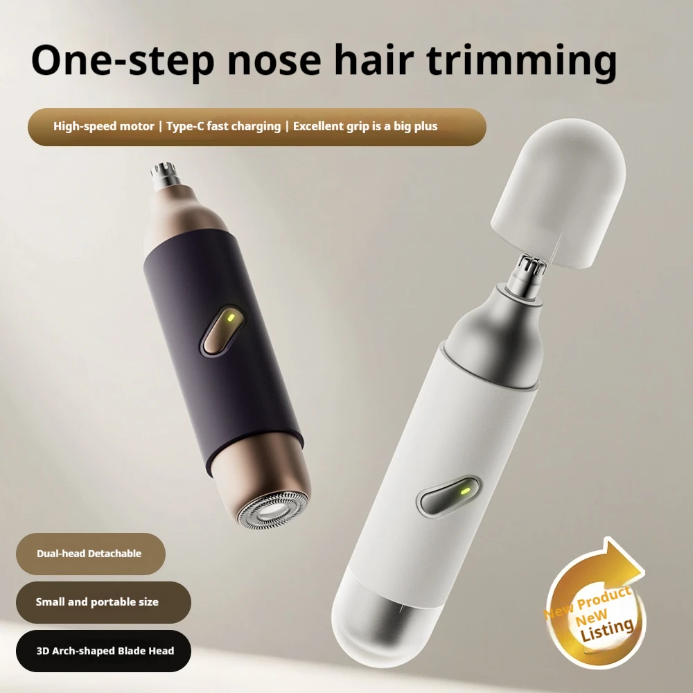 New Men's Electric Nose Hair Trimmer Mini Portable Type-C Rechargeable Dual Blades Washable Nose & Beard Trimmer for Travel
New Men's Electric Nose Hair Trimmer Mini Portable Type-C Rechargeable Dual Blades Washable Nose & Beard Trimmer for Travel