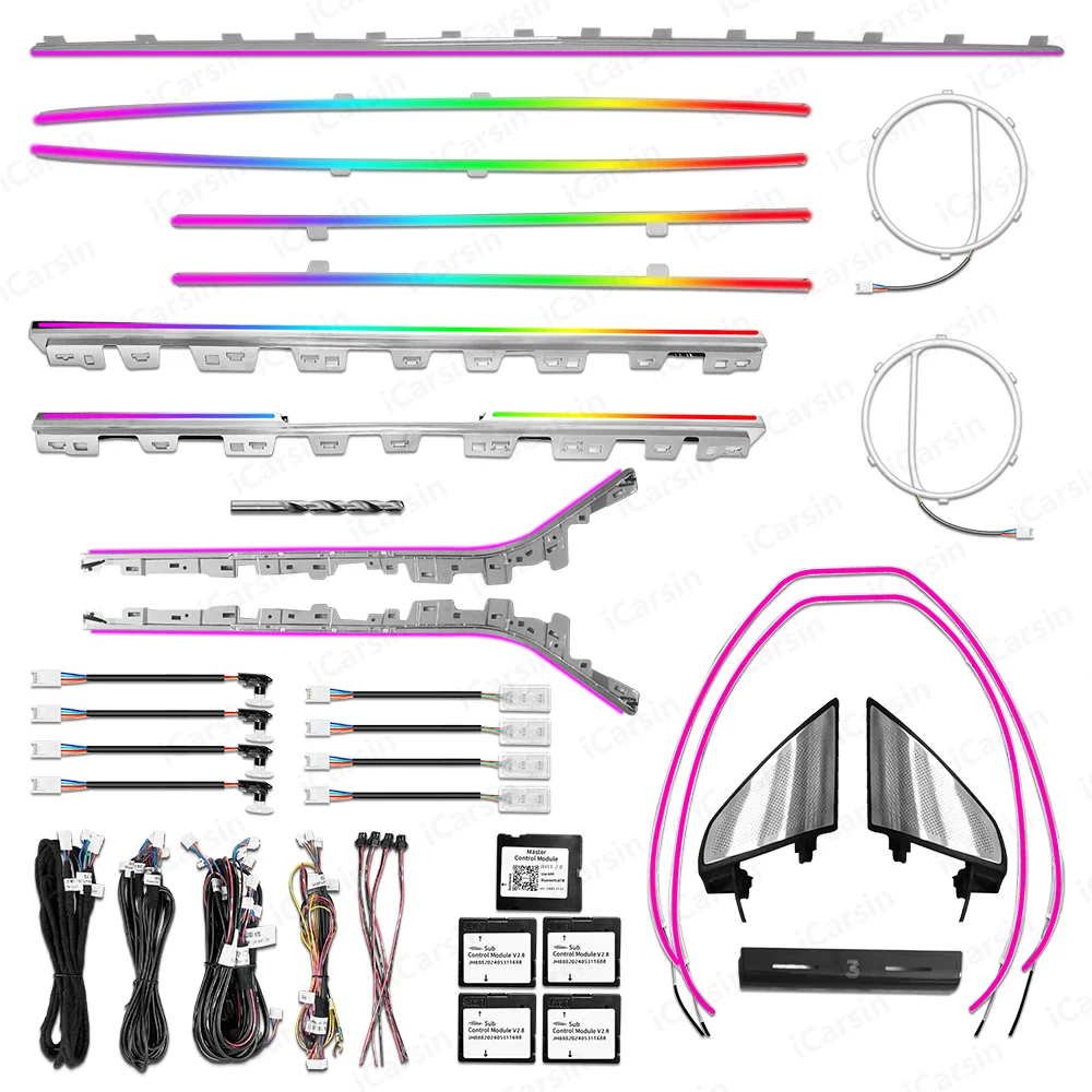Icarsin Dynamic 64 Color Ambient Light For Tesla Model 3 2019-2020 Interior LED Lighting Upgrade Kit Accessories
Icarsin Dynamic 64 Color Ambient Light For Tesla Model 3 2019-2020 Interior LED Lighting Upgrade Kit Accessories
