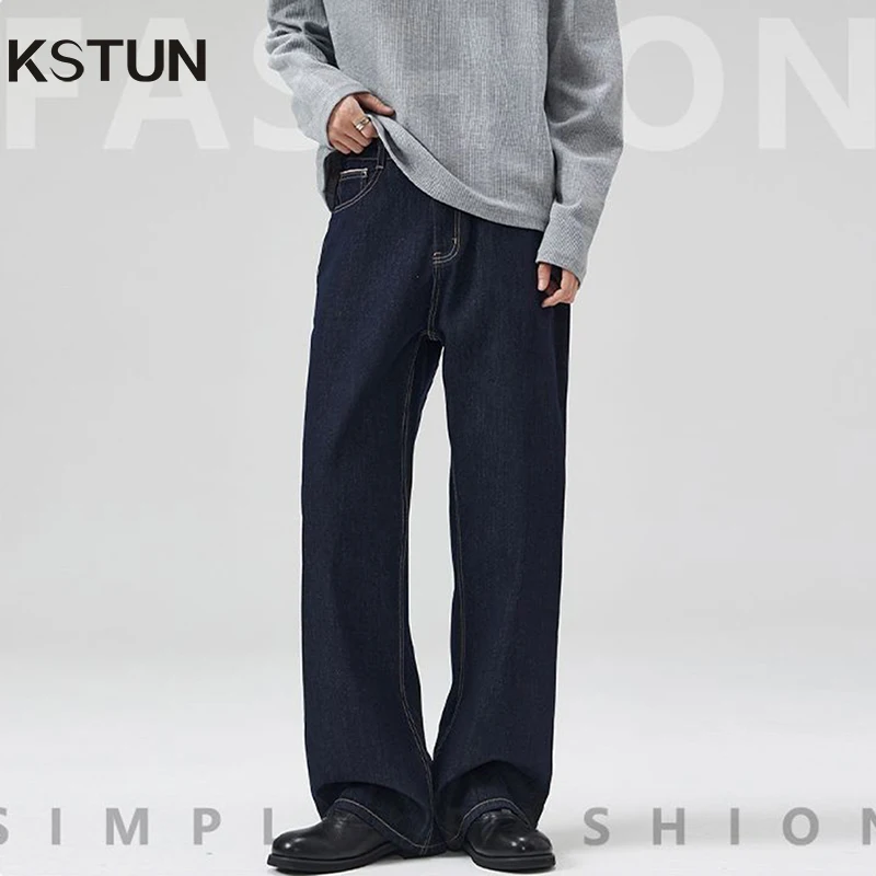 KSTUN Dad Jeans Men Wide Leg Pants Baggy Jeans Loose Straight Cut Dark Blue Male Full Length Trousrs 2025 Spring Mens Clothing
KSTUN Dad Jeans Men Wide Leg Pants Baggy Jeans Loose Straight Cut Dark Blue Male Full Length Trousrs 2025 Spring Mens Clothing
