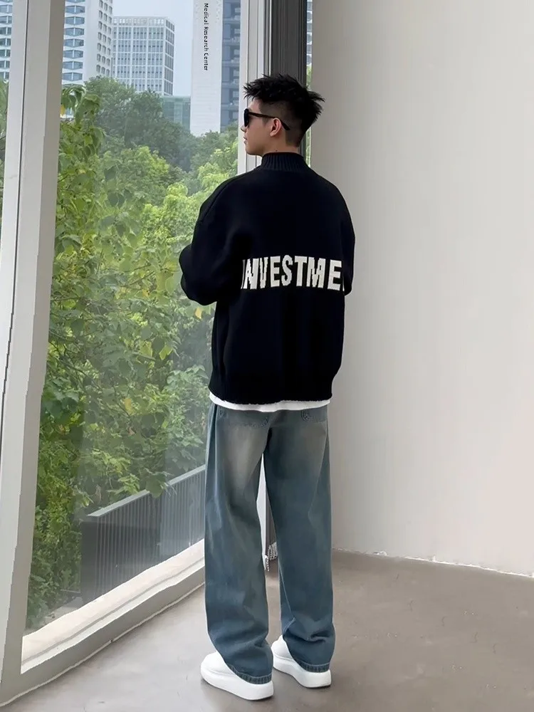 Retro American Style Men's Jeans Spring Summer Trendy Brand Washed Blue Straight Loose Extended Wide Leg Pants Cotton Polyest...
Retro American Style Men's Jeans Spring Summer Trendy Brand Washed Blue Straight Loose Extended Wide Leg Pants Cotton Polyest...