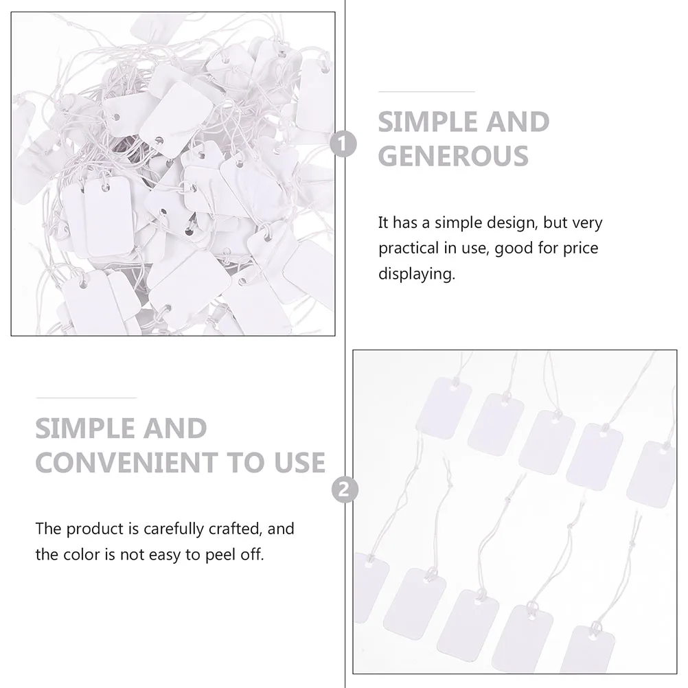 200 Pcs Price Tag Simple Design Tags Jewelry for Selling Small Blank Pricing Labels Paper Hanging Carefully Crafted 
200 Pcs Price Tag Simple Design Tags Jewelry for Selling Small Blank Pricing Labels Paper Hanging Carefully Crafted