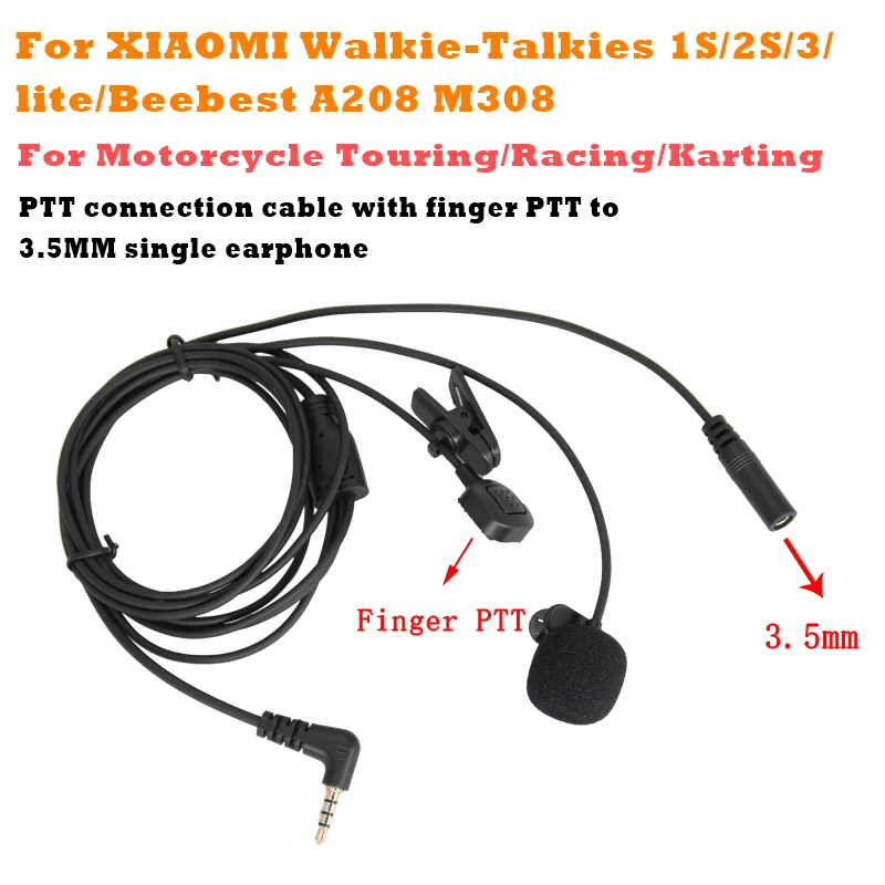 Ride motorcycles,race cars,finger PTT walkie talkie 3.5mm headphone helmet headset For Xiaomi 1S/2S/3/lite/Beebest A208 Radio
Ride motorcycles,race cars,finger PTT walkie talkie 3.5mm headphone helmet headset For Xiaomi 1S/2S/3/lite/Beebest A208 Radio