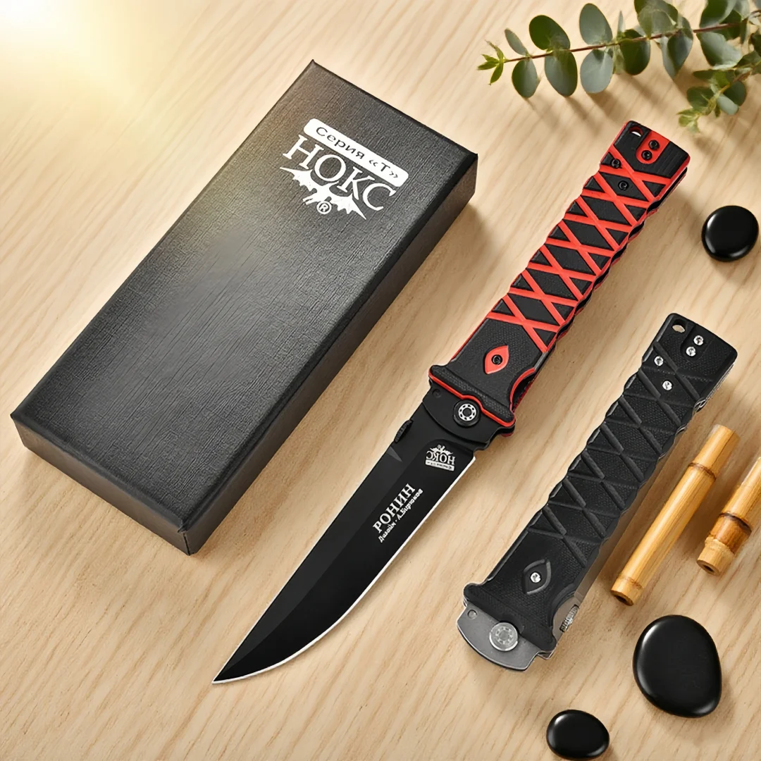 HOKC-D2 steel high-hardness folding knife, G10 material handle, suitable for camping emergency rescue tools and fruit knife
HOKC-D2 steel high-hardness folding knife, G10 material handle, suitable for camping emergency rescue tools and fruit knife