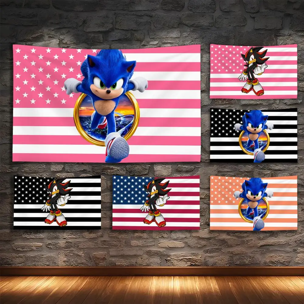 S-Sonic Anime Cool Tapestry Custom Living Bedroom Party Dormitory Interior Wall Bohemian Decoration Attached Clip
S-Sonic Anime Cool Tapestry Custom Living Bedroom Party Dormitory Interior Wall Bohemian Decoration Attached Clip
