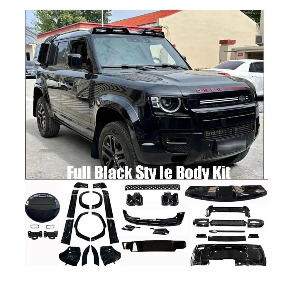 Land Rover Defender 007 Conversion Black Body Kits with Bumpers Eyebrows Taillamps Exhaust Pipe Tire Cover Defender Accessories
Land Rover Defender 007 Conversion Black Body Kits with Bumpers Eyebrows Taillamps Exhaust Pipe Tire Cover Defender Accessories