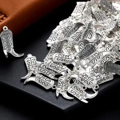 100pcs Alloy Jewelry Accessories Boot Design Charm Necklace DIY Pendant Making Crafts Cowgirl Replacement Parts
100pcs Alloy Jewelry Accessories Boot Design Charm Necklace DIY Pendant Making Crafts Cowgirl Replacement Parts