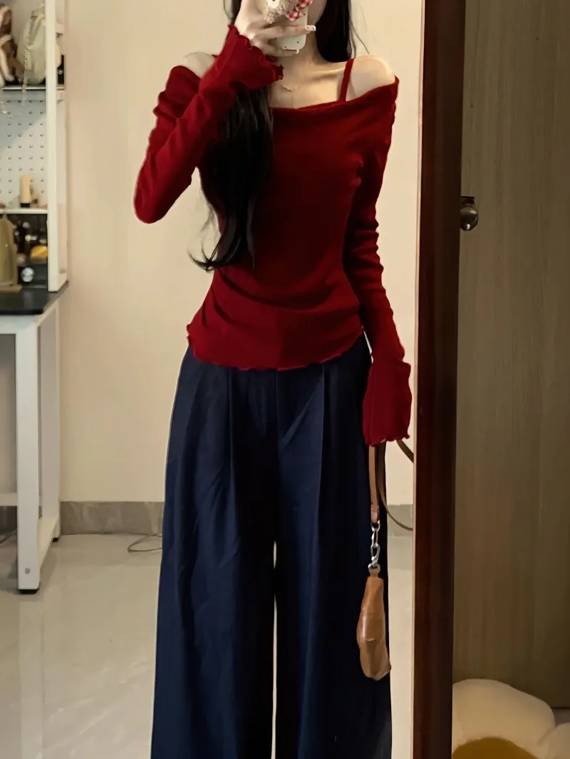 MiiiiX Fake Two-piece Off-shoulder Knitted Sweater Women's Pullover 2024 Autumn New Fungus Edge Versatile Design Slim Casual Top
MiiiiX Fake Two-piece Off-shoulder Knitted Sweater Women's Pullover 2024 Autumn New Fungus Edge Versatile Design Slim Casual Top