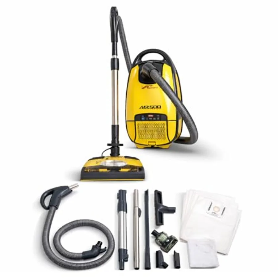 MR-500 Vento Canister Vacuum, Profional-Grade Vacuum System with Turbo Pet Brush, Adjustable Suction, Extended Reach and 26' Po
MR-500 Vento Canister Vacuum, Profional-Grade Vacuum System with Turbo Pet Brush, Adjustable Suction, Extended Reach and 26' Po