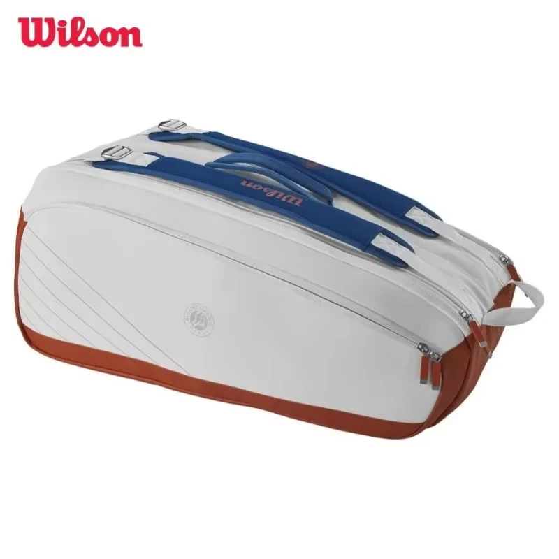 Теннисная сумка Wilson 2024, рюкзак для ракеток Roland Garros Super Tour, многофункциональная спортивная сумка большой вместимости Max для 9 ракеток
Теннисная сумка Wilson 2024, рюкзак для ракеток Roland Garros Super Tour, многофункциональная спортивная сумка большой вместимости Max для 9 ракеток