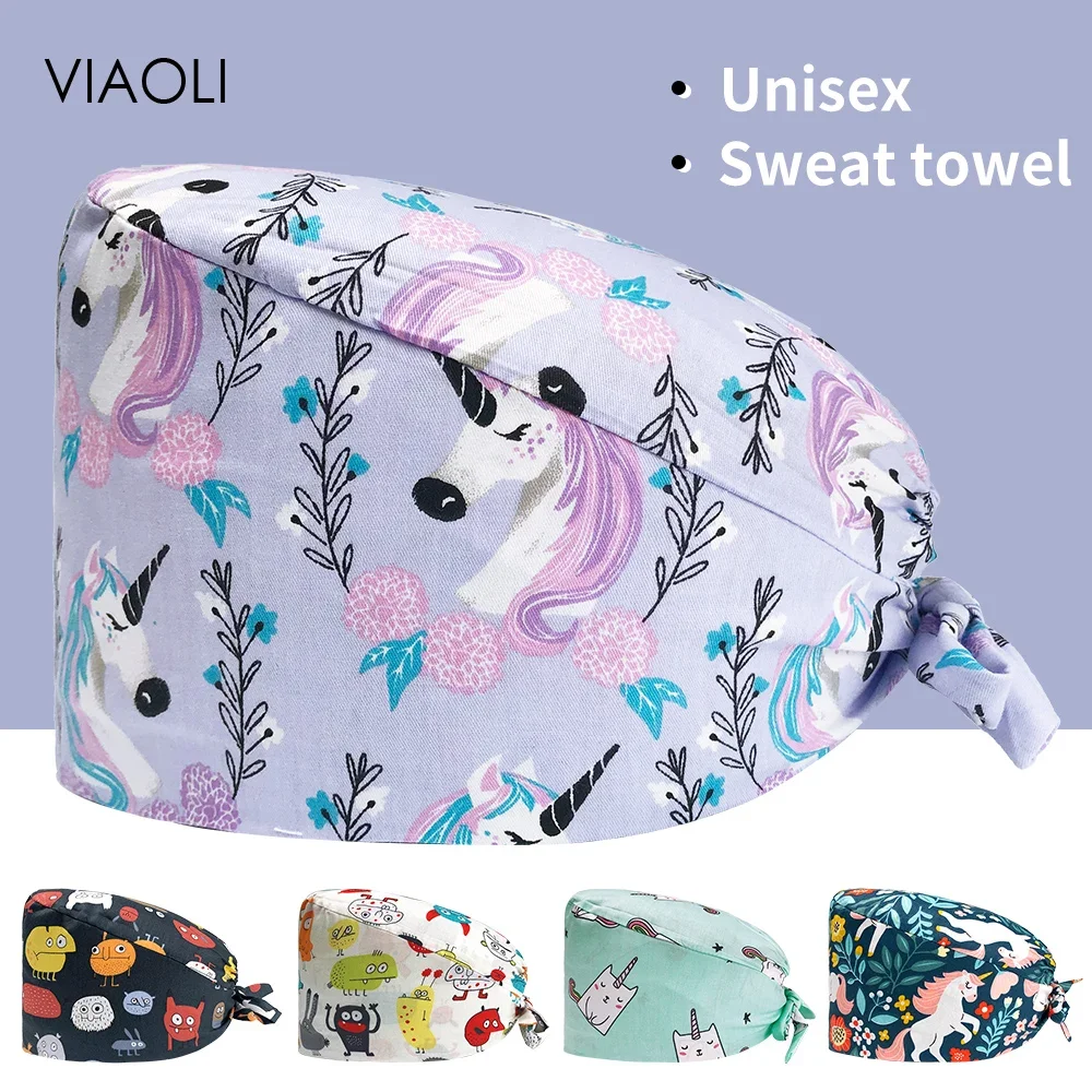 Cartoon Print 100%cotton Multicolor Hats Adjustable Scrub Surgery Nursing Cap Pet Clinic Veterinary Work Hat Medical Accessories
Cartoon Print 100%cotton Multicolor Hats Adjustable Scrub Surgery Nursing Cap Pet Clinic Veterinary Work Hat Medical Accessories