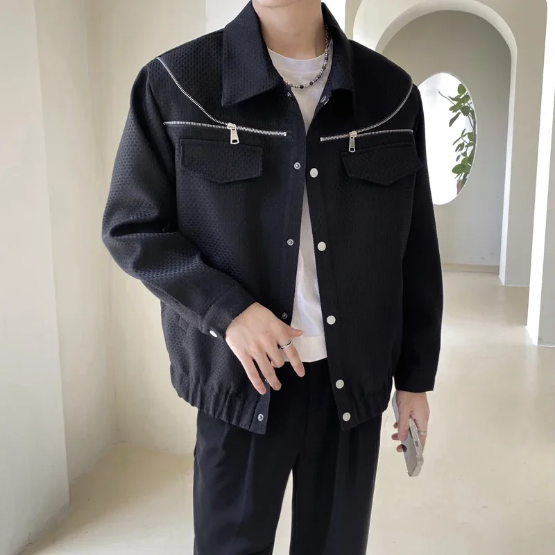 2023 Korean Fashion Double Zipper Jacket for Men Oversized Loose Fit Casual Jackets Lapel Social Streetwear Windbreaker Coat
2023 Korean Fashion Double Zipper Jacket for Men Oversized Loose Fit Casual Jackets Lapel Social Streetwear Windbreaker Coat