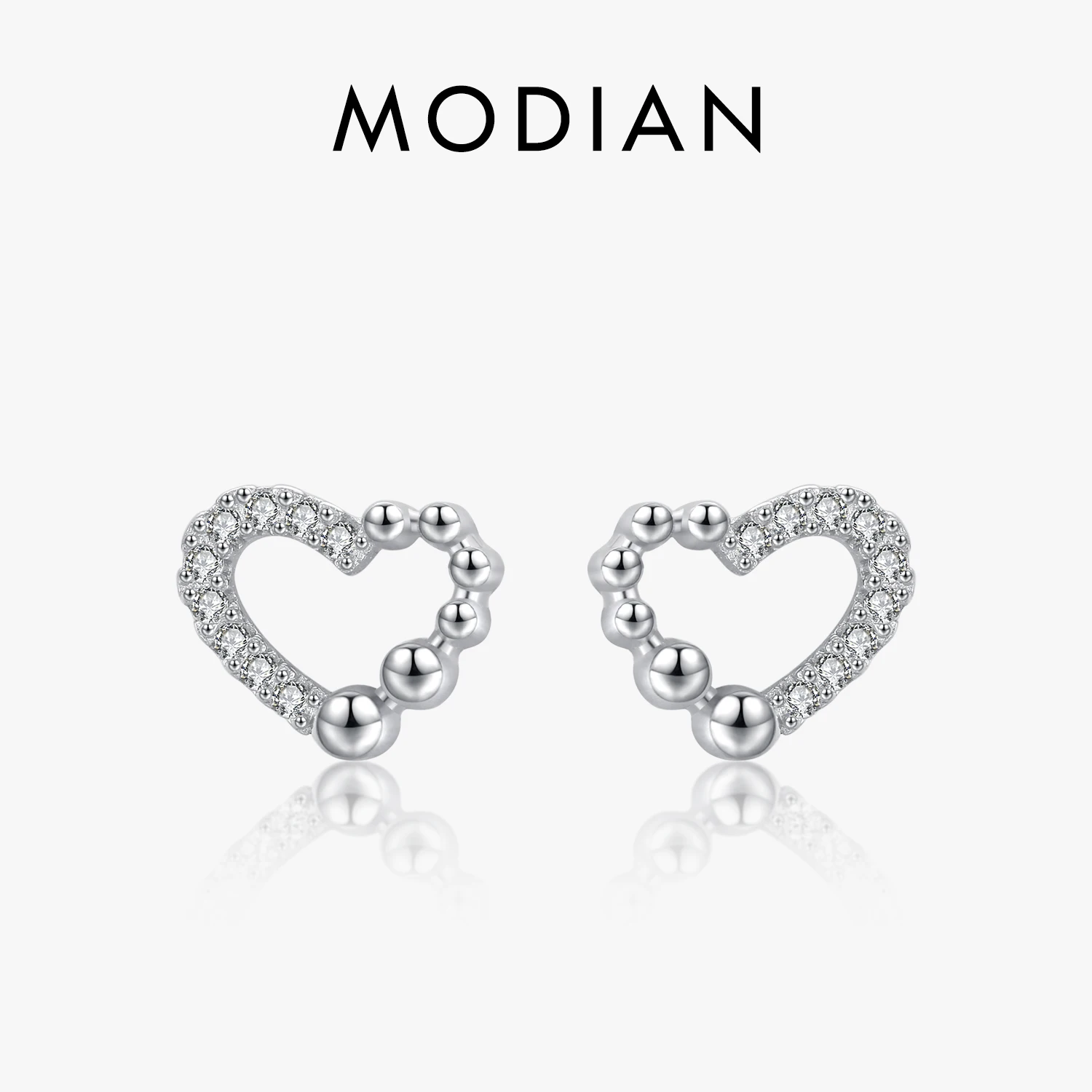 Modian нерегулярные милые серьги-гвоздики в форме сердца для женщин Твердые 925 стерлингового серебра CZ классические серьги FashionJewelry Bijoux (украшения своими руками)
Modian нерегулярные милые серьги-гвоздики в форме сердца для женщин Твердые 925 стерлингового серебра CZ классические серьги FashionJewelry Bijoux (украшения своими руками)