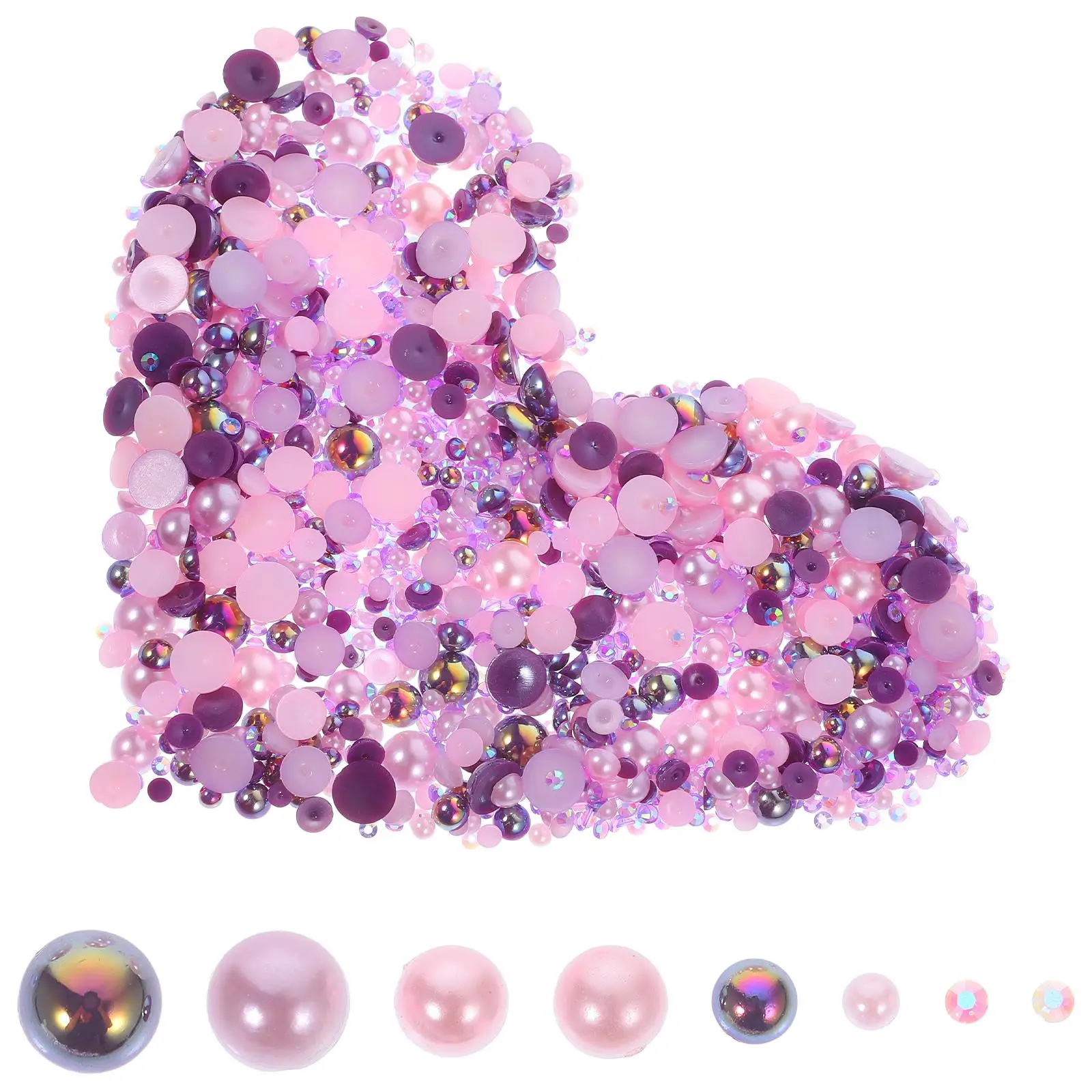 Pearl Rhinestone Jewelry Gems for Nails 60g ABS Material Purple AB Mixed Sizes Nail Beads Supplies Charm Accessories
Pearl Rhinestone Jewelry Gems for Nails 60g ABS Material Purple AB Mixed Sizes Nail Beads Supplies Charm Accessories