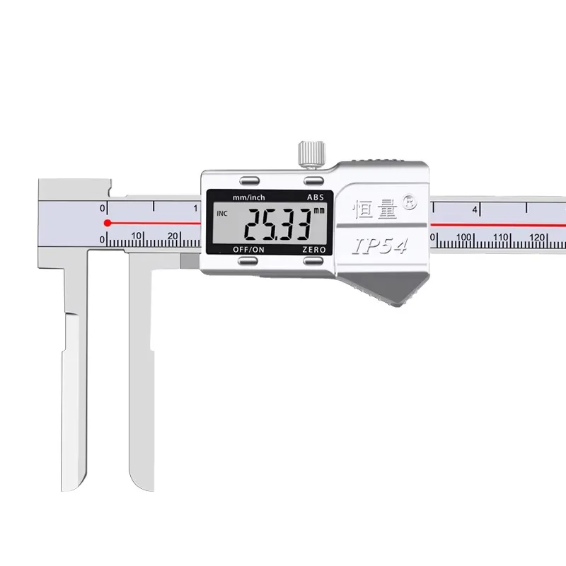 High-Precision IP54 Stainless Steel Long Jaw Electronic Vernier Caliper with Plastic Material
High-Precision IP54 Stainless Steel Long Jaw Electronic Vernier Caliper with Plastic Material