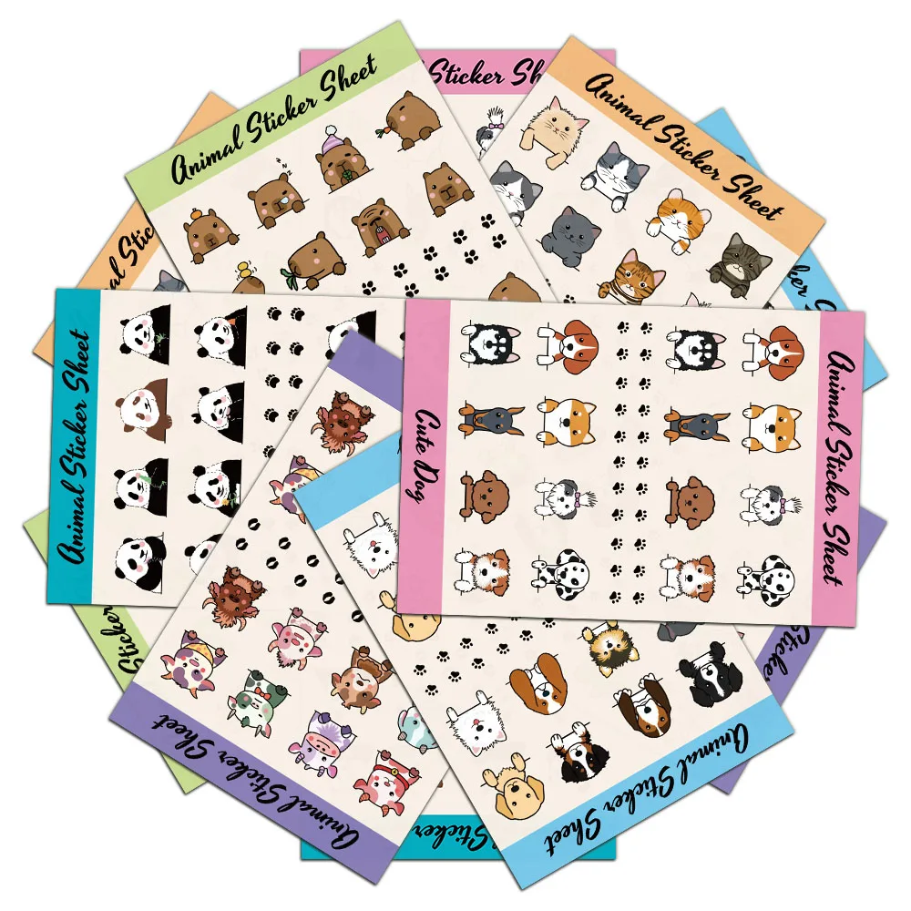 8PCS Cartoon Small Animal Puzzle Stickers Cute and Fun Account Material Phone Case Laptop Luggage Waterproof Stickers
8PCS Cartoon Small Animal Puzzle Stickers Cute and Fun Account Material Phone Case Laptop Luggage Waterproof Stickers