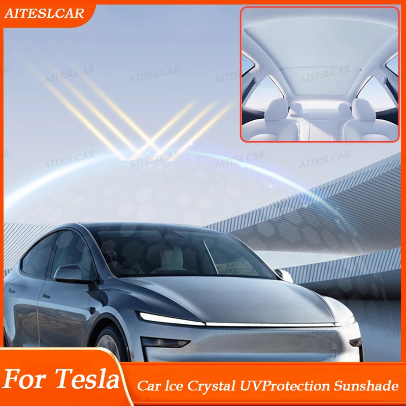 Для Tesla Model 3/Y, Model 3 Highland, Model Y Juniper 2026: Солнцезащитный козырек из ткани Ice Cloth с застежкой для стеклянной крыши автомобиля (передний и задний люки)
Для Tesla Model 3/Y, Model 3 Highland, Model Y Juniper 2026: Солнцезащитный козырек из ткани Ice Cloth с застежкой для стеклянной крыши автомобиля (передний и задний люки)