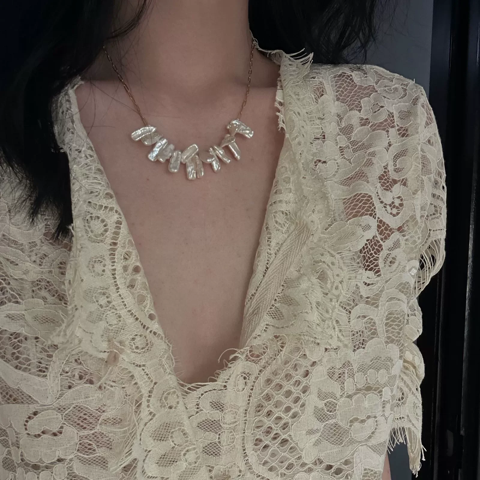 S925 Natural Baroque Pearl Necklace Women Jewelry Punk Designer Runway Rare Gown Boho Japan Korean
S925 Natural Baroque Pearl Necklace Women Jewelry Punk Designer Runway Rare Gown Boho Japan Korean