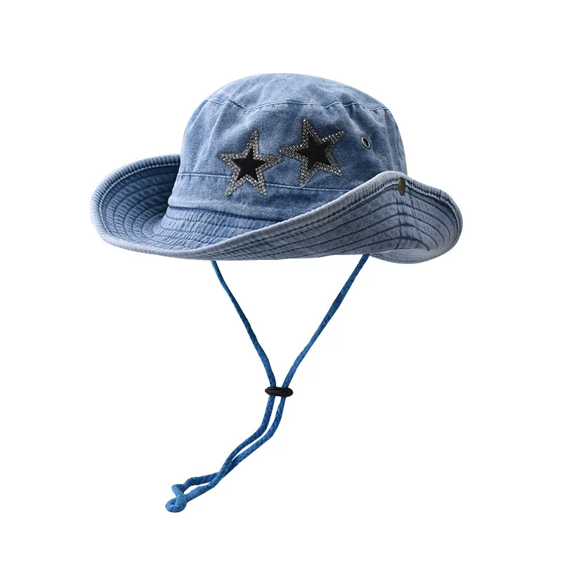 Unisex Star Bucket Hats Summer Outdoor Camping Sunscreen Western Cowboy Hat Washed Cotton Hiking Caps for Men Women
Unisex Star Bucket Hats Summer Outdoor Camping Sunscreen Western Cowboy Hat Washed Cotton Hiking Caps for Men Women