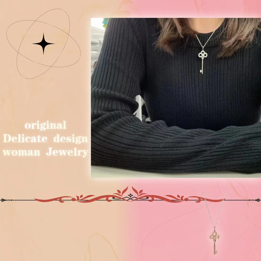 Mysterious and Elegant We produce Delicate design high-quality original Necklace Luxury Sterling Women Trendy Holiday Wedding
Mysterious and Elegant We produce Delicate design high-quality original Necklace Luxury Sterling Women Trendy Holiday Wedding