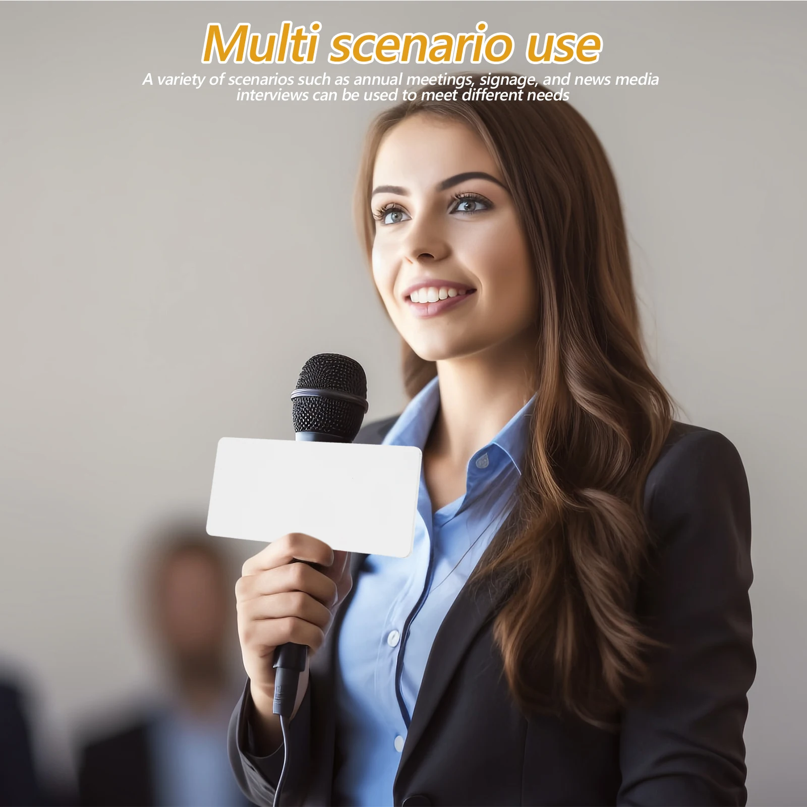 Clip On Microphone Sign Wireless Design Acrylic Mic Blank Card For Versatile Use In Interviews And Annual Meetings
Clip On Microphone Sign Wireless Design Acrylic Mic Blank Card For Versatile Use In Interviews And Annual Meetings