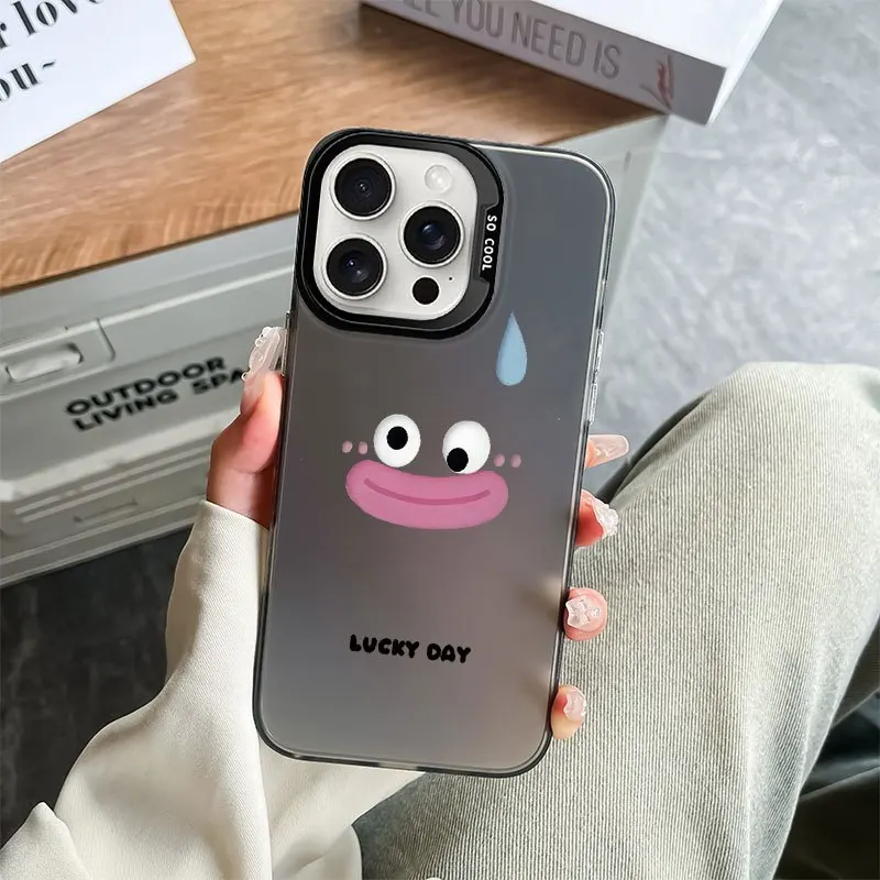 Simple expression pattern design phone case for iPhone 16 15 14 13 12 11 Pro/ Max/Plus shock-proof rear cover anti-fingerprint
Simple expression pattern design phone case for iPhone 16 15 14 13 12 11 Pro/ Max/Plus shock-proof rear cover anti-fingerprint