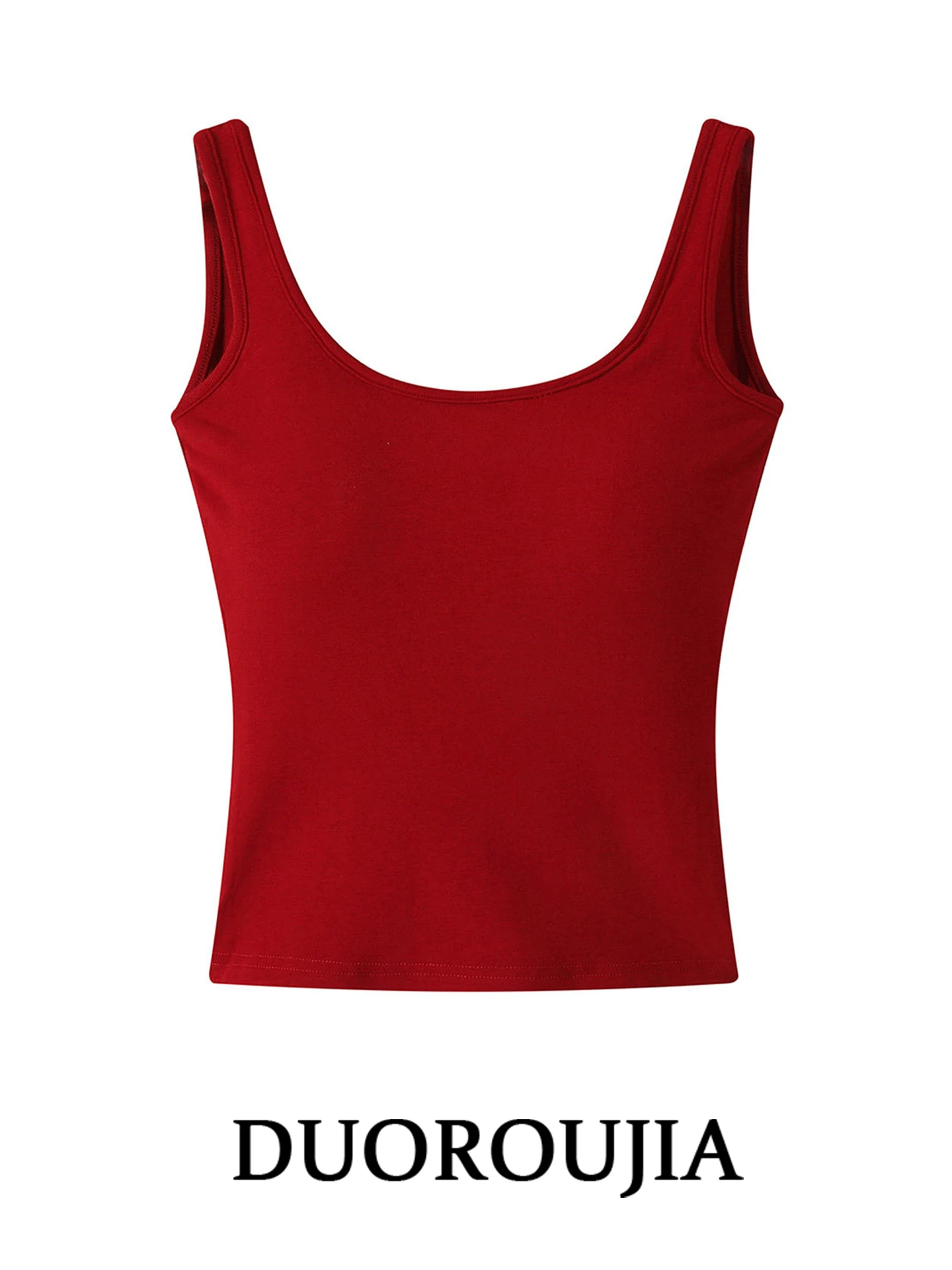 plus Size Red Backless Strap Vest Women's Spring Inner Wear Tummy Cover Slimming Top U-Neckline Sleeveless Pure Color
plus Size Red Backless Strap Vest Women's Spring Inner Wear Tummy Cover Slimming Top U-Neckline Sleeveless Pure Color