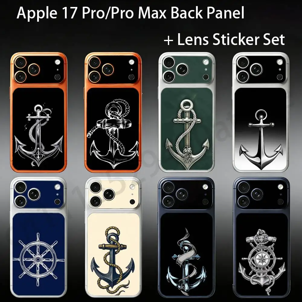 Anchor Boat Ship Wheel For iPhone 17Pro/ProMax Battry Back Cover with Camera Decal Skin Rear Protective Sticker Film
Anchor Boat Ship Wheel For iPhone 17Pro/ProMax Battry Back Cover with Camera Decal Skin Rear Protective Sticker Film