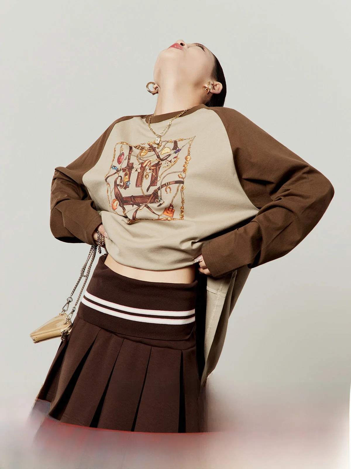 Loose Casual Brown Women's T-shirt Zhou Li Wu Spring 2026 New Style Long Sleeve round Neck Printed Comfortable Breathable
Loose Casual Brown Women's T-shirt Zhou Li Wu Spring 2026 New Style Long Sleeve round Neck Printed Comfortable Breathable
