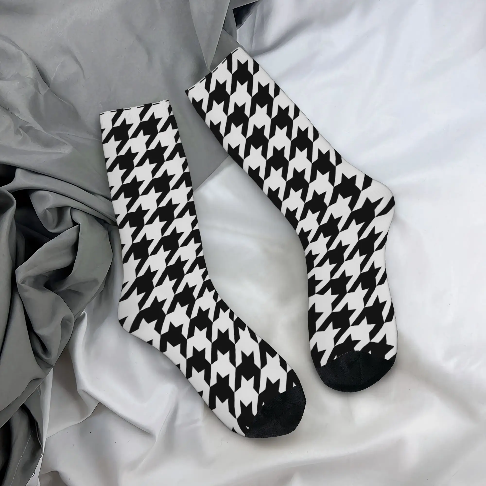 Big Scale Black White Houndstooth Pattern Socks Autumn Stockings Vintage Unisex Men Medium Soft Socks Cycling Anti Slip Socks
Big Scale Black White Houndstooth Pattern Socks Autumn Stockings Vintage Unisex Men Medium Soft Socks Cycling Anti Slip Socks