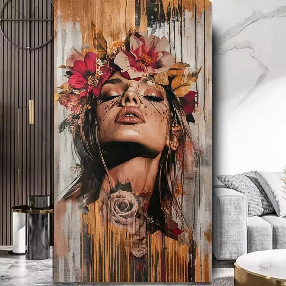 DIY Diamond Painting Of Flowers On a Woman's Head Mosaic Cross Stitch Artistic Images Full Drill Embroidery Home Wall Decor Gift
DIY Diamond Painting Of Flowers On a Woman's Head Mosaic Cross Stitch Artistic Images Full Drill Embroidery Home Wall Decor Gift