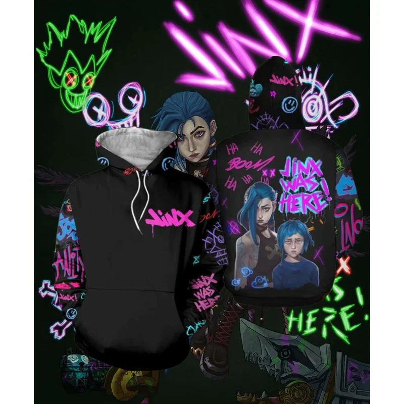 Arcane League Jinx Printing Hoodies 3D Men/Women Tracksuit Sweatshirts Pullovers Fashion Oversized Men's Hoodie
Arcane League Jinx Printing Hoodies 3D Men/Women Tracksuit Sweatshirts Pullovers Fashion Oversized Men's Hoodie