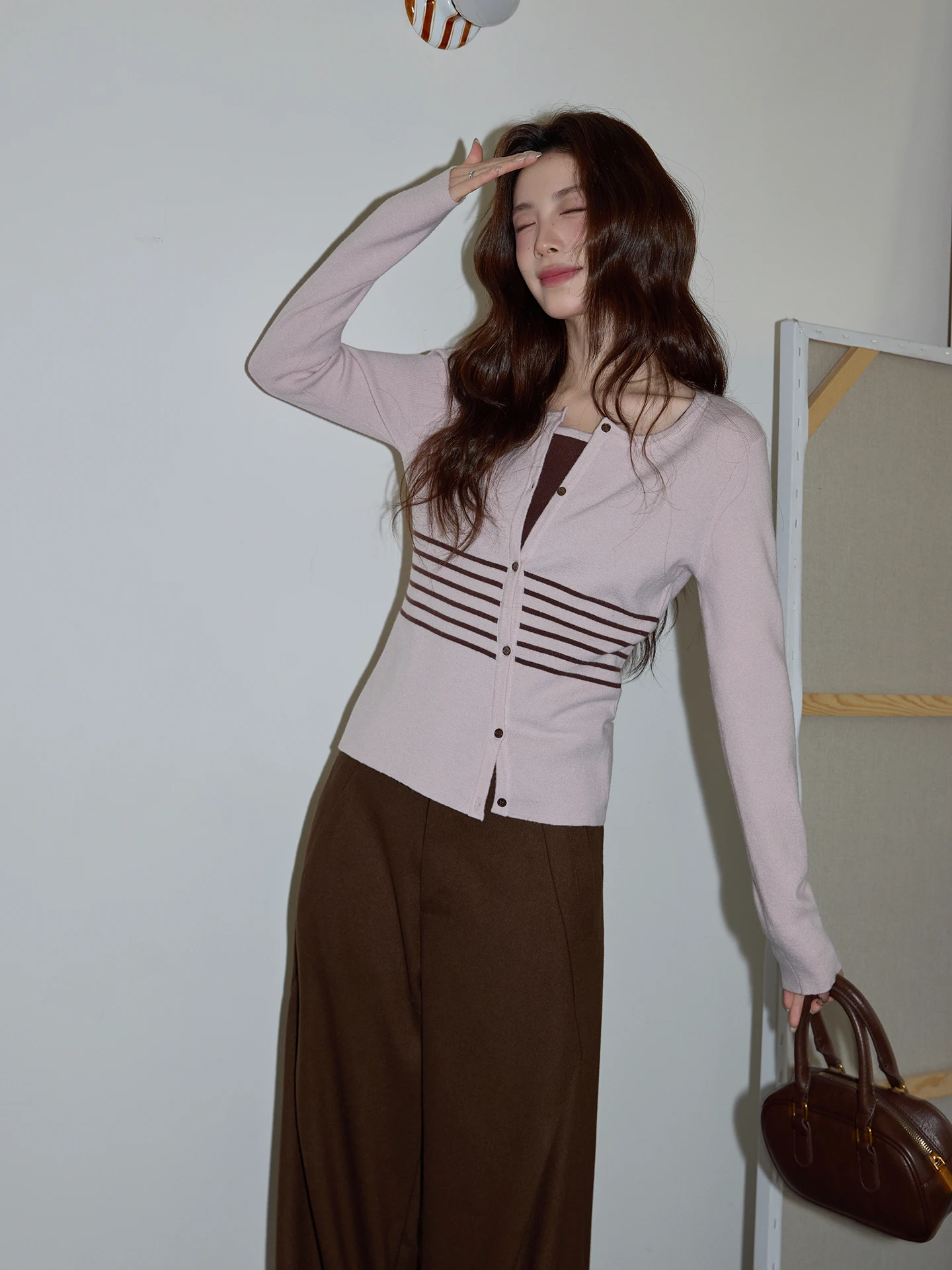 Chaocha Home Korean Style Pink Striped Knitwear Women's Casual Slimming Spring Fashion Top Quality Long Sleeve round Neck
Chaocha Home Korean Style Pink Striped Knitwear Women's Casual Slimming Spring Fashion Top Quality Long Sleeve round Neck