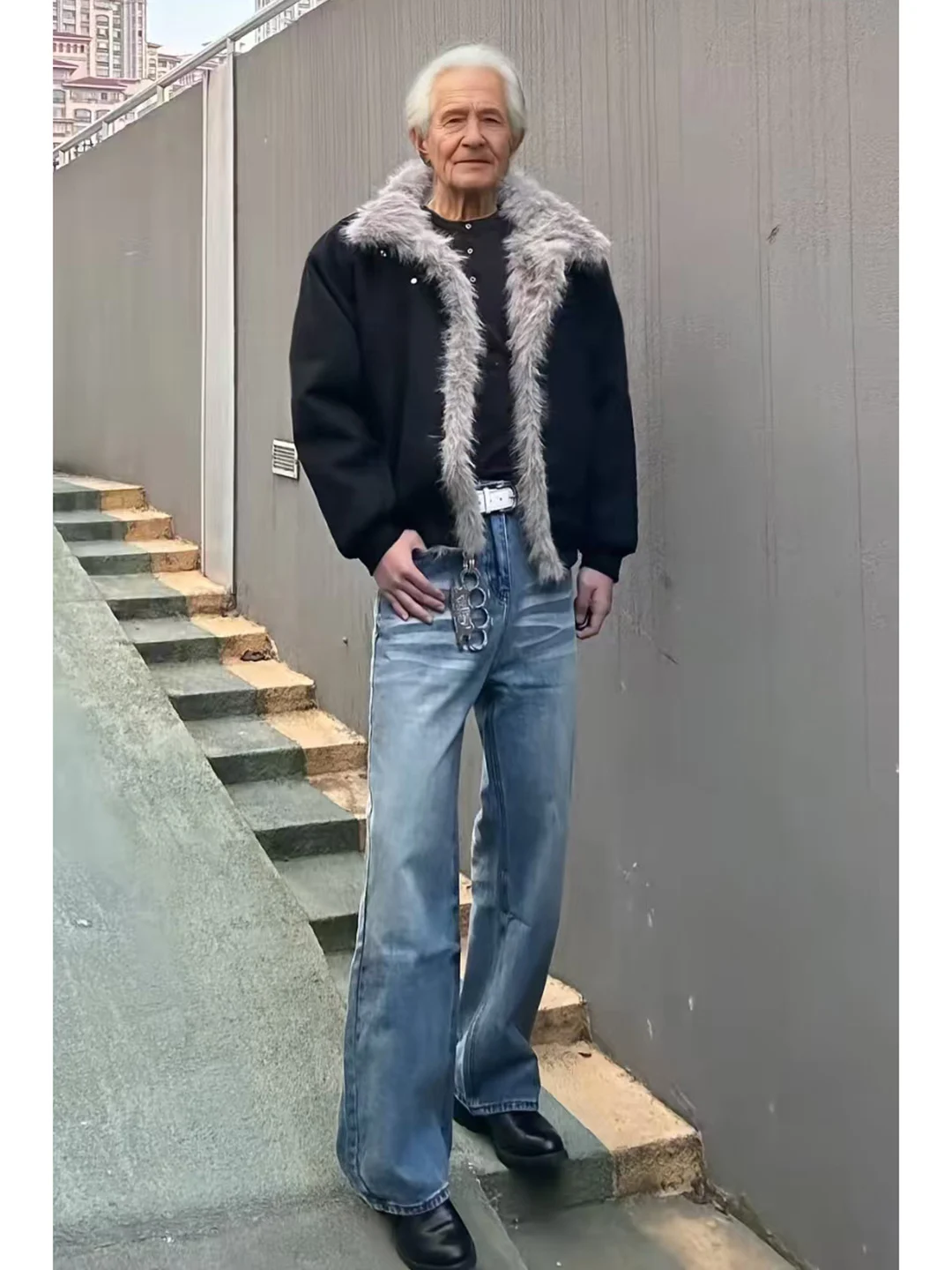 Deep Blue Lightning Pattern Wide Leg Men's Jeans Autumn Winter American High Street Vibe Lengthening Legs Micro Flare Knife P...
Deep Blue Lightning Pattern Wide Leg Men's Jeans Autumn Winter American High Street Vibe Lengthening Legs Micro Flare Knife P...