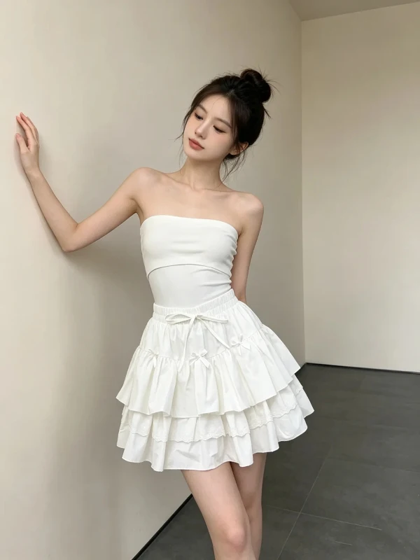 plus Size Women's Simple Lace Trim Cute Ballet Style Skirt High Waist A-Line Summer New Arrival Casual Korean Version
plus Size Women's Simple Lace Trim Cute Ballet Style Skirt High Waist A-Line Summer New Arrival Casual Korean Version
