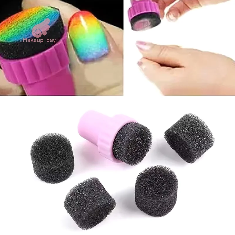 5Pcs Sponge And 1Pcs Stamp Sponge Nail Art Gradient Stamp Sponge Stamp Nail Paint Sponge Rainbow Nail Block For Manicure Tools
5Pcs Sponge And 1Pcs Stamp Sponge Nail Art Gradient Stamp Sponge Stamp Nail Paint Sponge Rainbow Nail Block For Manicure Tools