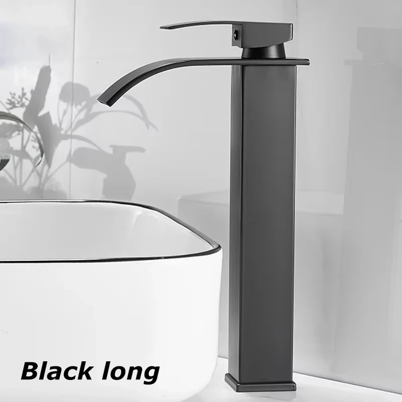 Black Waterfall Bathroom Faucet, Basin, Sink, Sinks, Mixer Tap, Hot and Cold Water Tap, Single Hole Bathroom Sink Faucets, Crane
Black Waterfall Bathroom Faucet, Basin, Sink, Sinks, Mixer Tap, Hot and Cold Water Tap, Single Hole Bathroom Sink Faucets, Crane