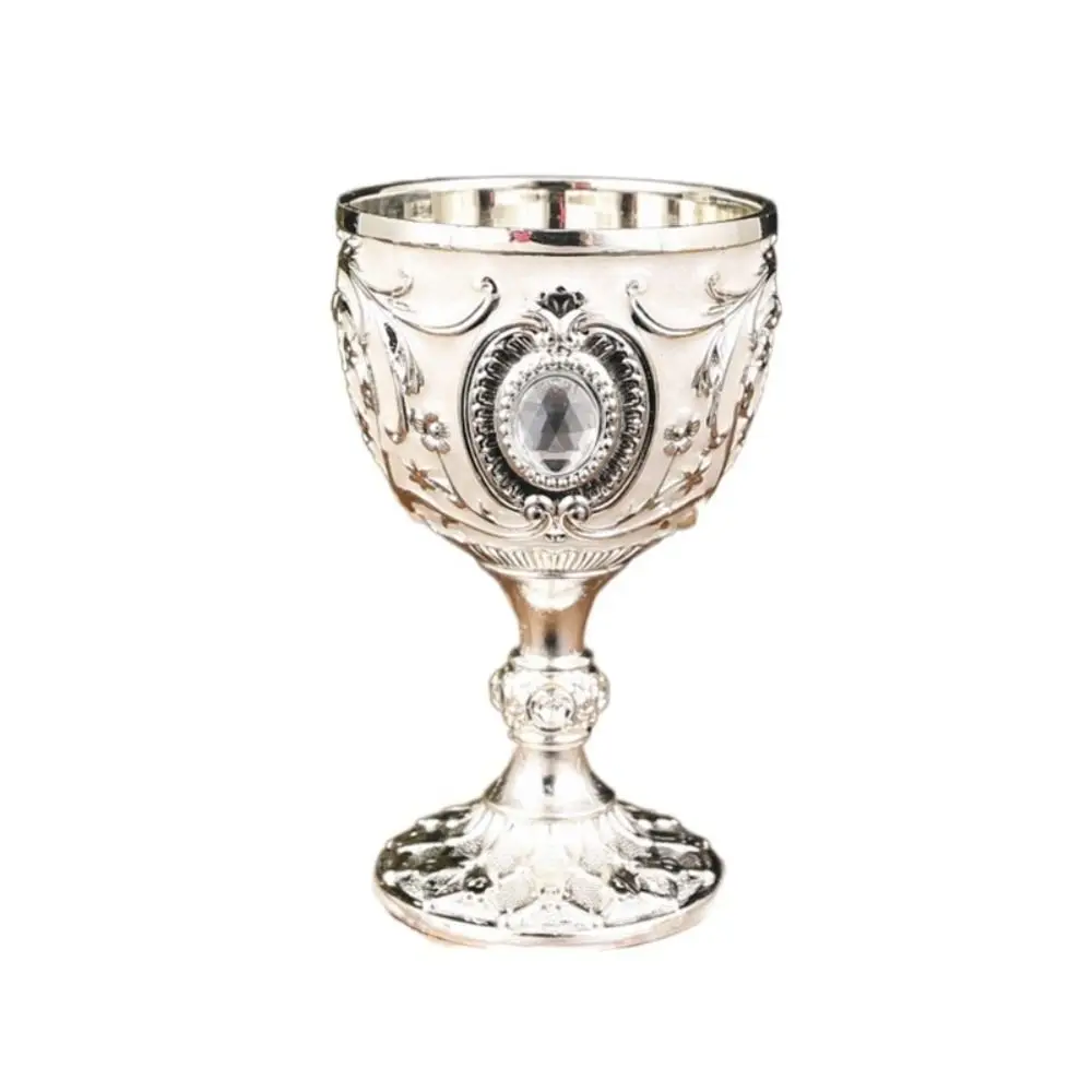 Drink Cup Embossed Vintage Metal Wine Cup Diamond-encrusted European Style Goblet Anti-break Chalice Communion
Drink Cup Embossed Vintage Metal Wine Cup Diamond-encrusted European Style Goblet Anti-break Chalice Communion