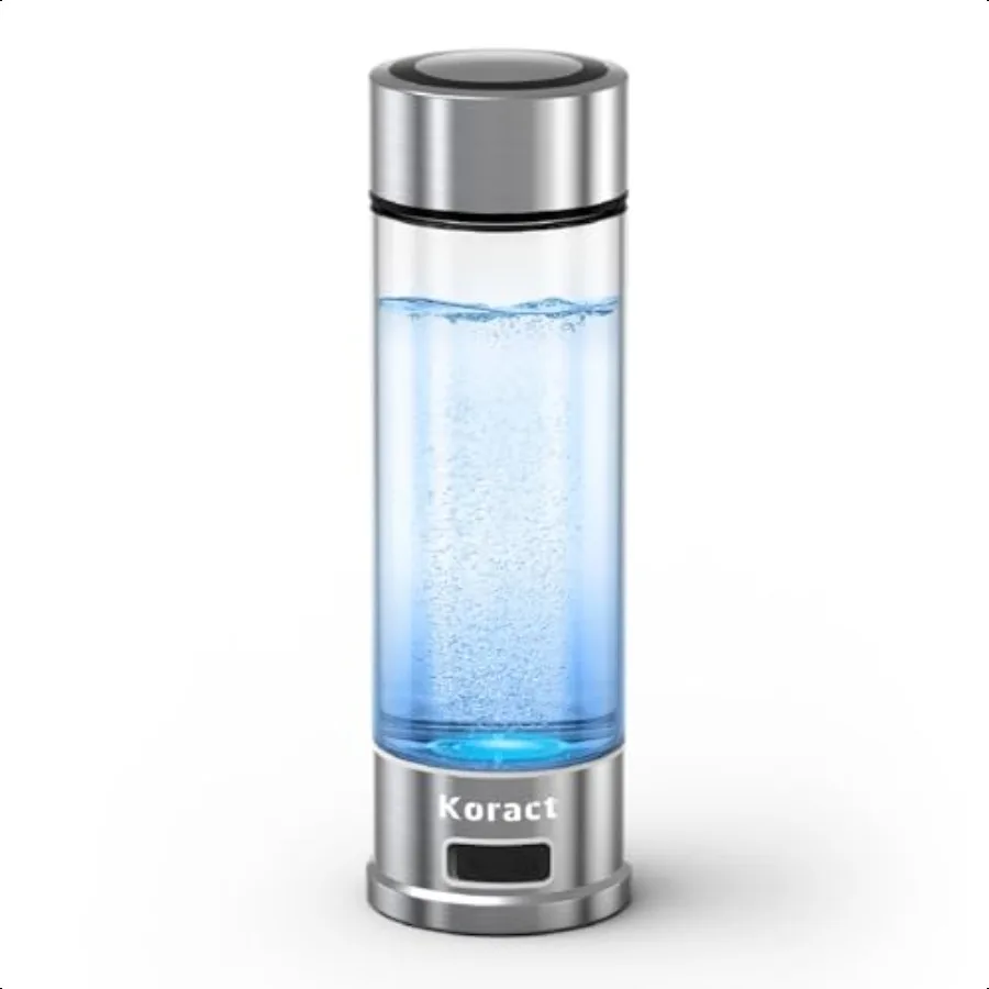 Hydrogen Water Bottle 1500PPB Portable Hydrogen Water Bottle Generator Glass Hydrogen Rich Water Dispenser with SPE PEM Technol 
Hydrogen Water Bottle 1500PPB Portable Hydrogen Water Bottle Generator Glass Hydrogen Rich Water Dispenser with SPE PEM Technol