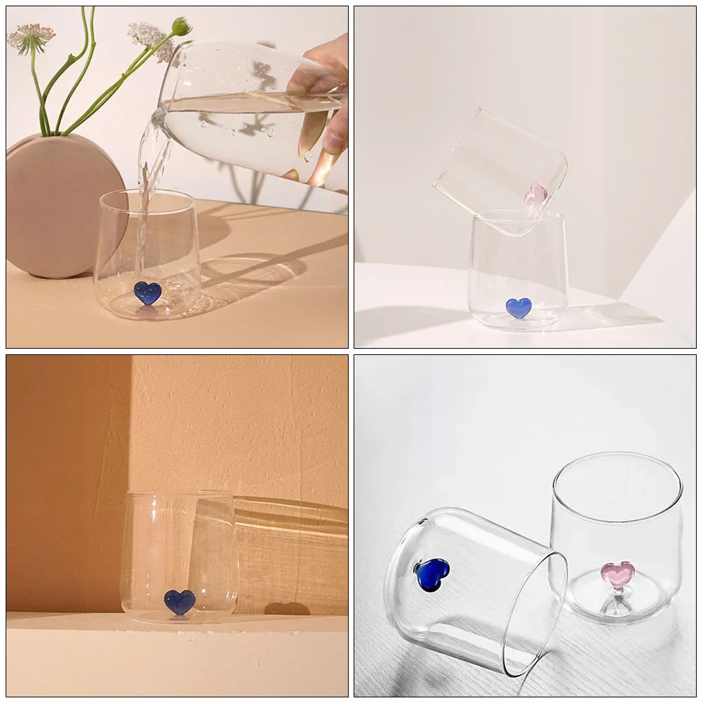 Heart Decor Glass Cup Elegant Water Mug Home Storage Container for Milk Juice Wine Coffee Heart Decor Glass Cup
Heart Decor Glass Cup Elegant Water Mug Home Storage Container for Milk Juice Wine Coffee Heart Decor Glass Cup