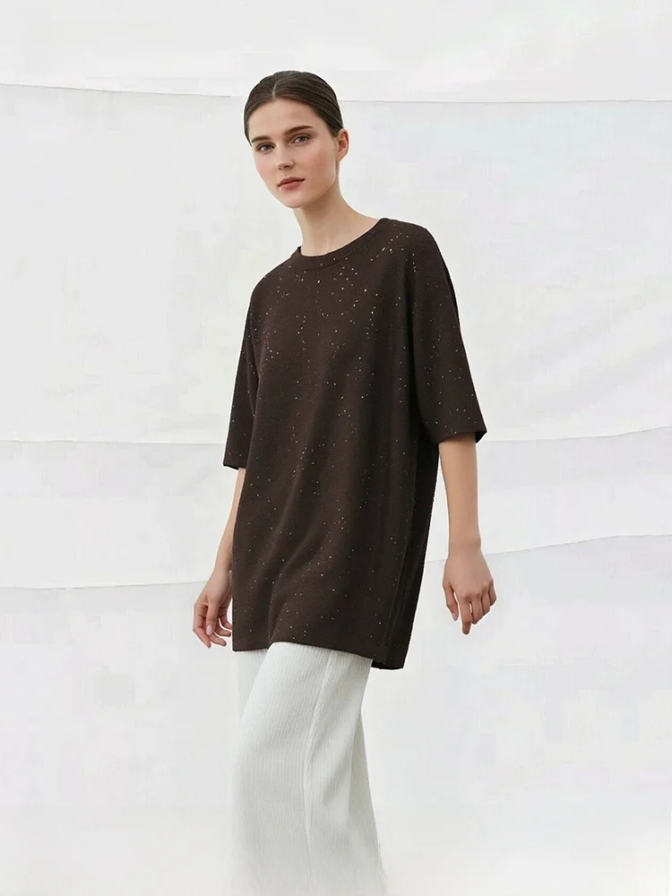 Spring New plus Size Women's round Ne Knitted Sweater Casual Sle Polyester Wool Blend Comfortable Loose Fit mid Sve
Spring New plus Size Women's round Ne Knitted Sweater Casual Sle Polyester Wool Blend Comfortable Loose Fit mid Sve