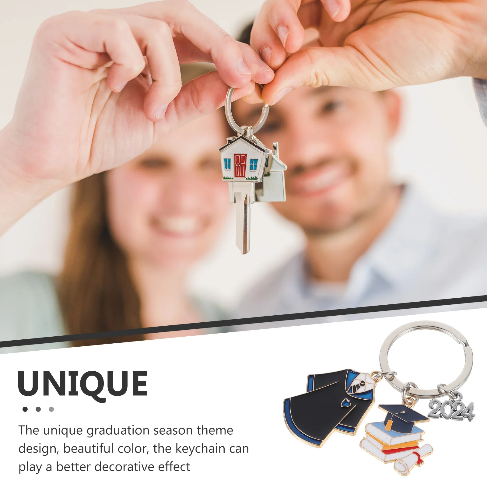 2024 Graduation Keychain Zinc Alloy Durable Lightweight Key Ring Decoration Friendship Gift For College Graduates Wallet Chain
2024 Graduation Keychain Zinc Alloy Durable Lightweight Key Ring Decoration Friendship Gift For College Graduates Wallet Chain