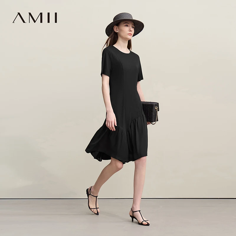 Amii Women's Dress 2026 Summer New O-Neck Short Sleeve Chiffon Midi Dress For Women Slim Casual Patchwork Woman Clothes 12622037
Amii Women's Dress 2026 Summer New O-Neck Short Sleeve Chiffon Midi Dress For Women Slim Casual Patchwork Woman Clothes 12622037