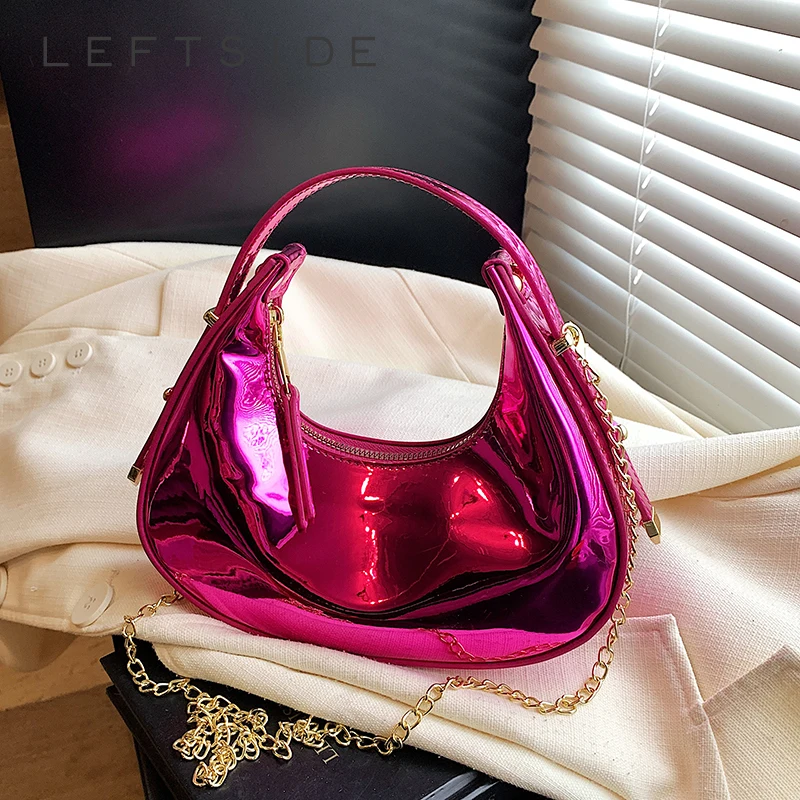 LEFTSIDE Small PU Leather Saddle Shoulder Bag for Women 2024 Winter New Y2K Handbags and Purses Females Chain Crossbody Bags
LEFTSIDE Small PU Leather Saddle Shoulder Bag for Women 2024 Winter New Y2K Handbags and Purses Females Chain Crossbody Bags