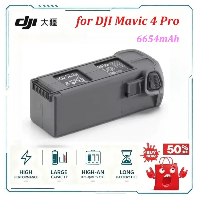 for DJI Mavic 4 Pro Drone Battery High Capacity Long Endurance Lithium Battery 6654mAh Max Flight Time 51 Minutes
for DJI Mavic 4 Pro Drone Battery High Capacity Long Endurance Lithium Battery 6654mAh Max Flight Time 51 Minutes