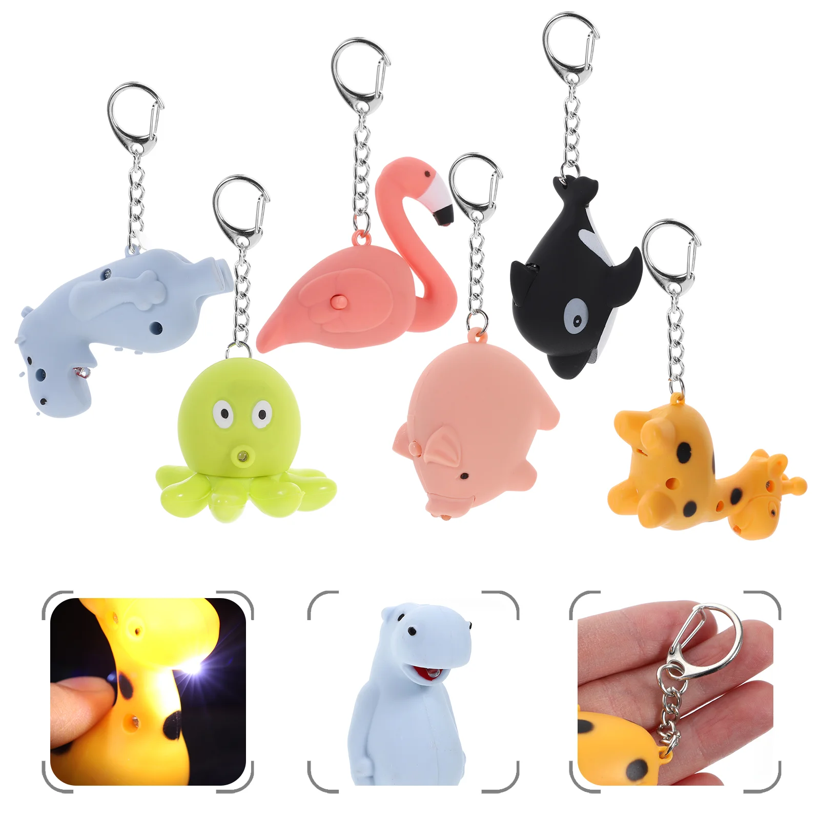 6 Pcs Animal Keychain Pediatric Nurse Ring Keyring Badge Lights for Nurses Accessories Flashlight
6 Pcs Animal Keychain Pediatric Nurse Ring Keyring Badge Lights for Nurses Accessories Flashlight