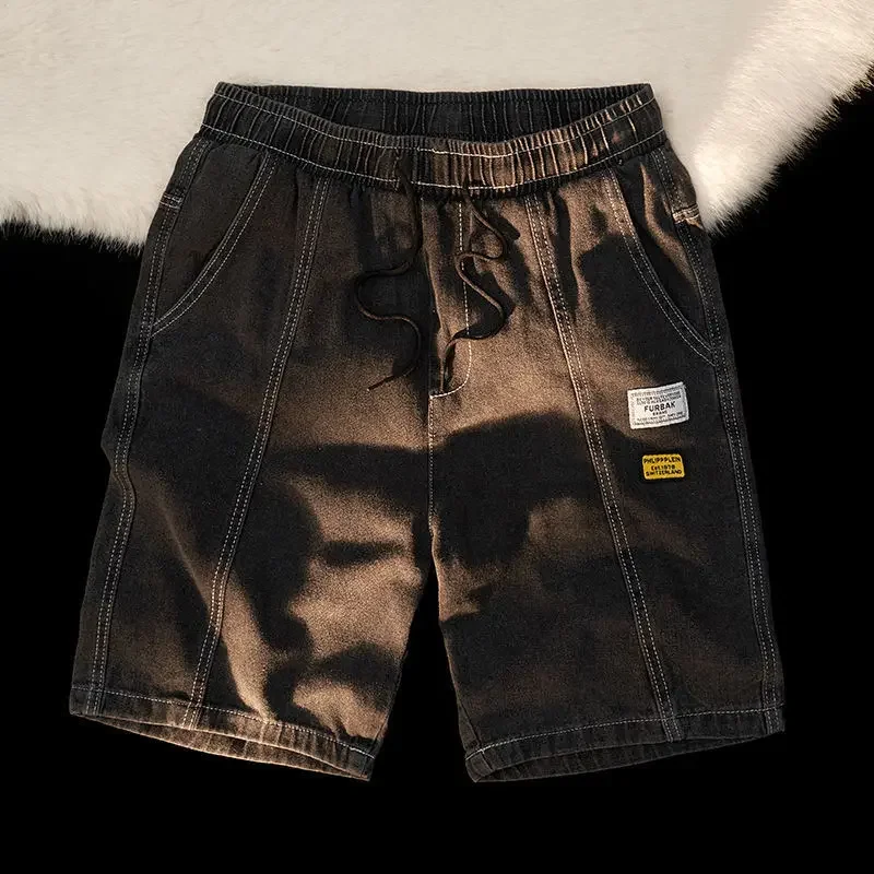 Baggy Loose Male Denim Shorts Wide Men's Short Jeans Pants with Pockets Straight Y2k Fashion Vintage Xxxl Stretchable Wih Zipper 
Baggy Loose Male Denim Shorts Wide Men's Short Jeans Pants with Pockets Straight Y2k Fashion Vintage Xxxl Stretchable Wih Zipper
