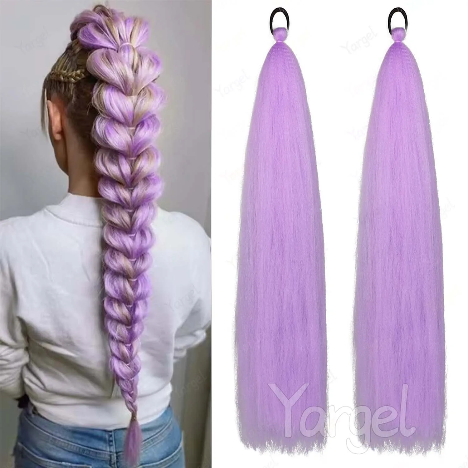 Синтетическая 2 шт. фиолетовая резинка для наращивания хвоста, разноцветный длинный прямой хвост, женские аксессуары для волос на Хэллоуин
Синтетическая 2 шт. фиолетовая резинка для наращивания хвоста, разноцветный длинный прямой хвост, женские аксессуары для волос на Хэллоуин