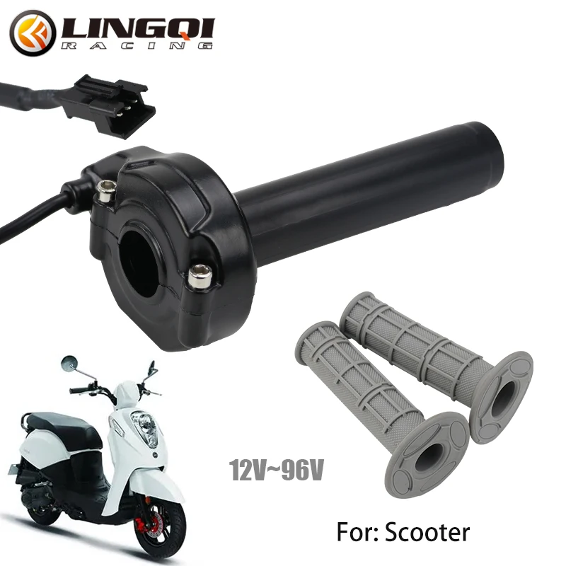 LINGQI RACING Motorcycle 12V-96V Throttle Twist Grip Gas Handle Grips Handle Bar For Electric Scooter Vehicle E-bike Accessories
LINGQI RACING Motorcycle 12V-96V Throttle Twist Grip Gas Handle Grips Handle Bar For Electric Scooter Vehicle E-bike Accessories